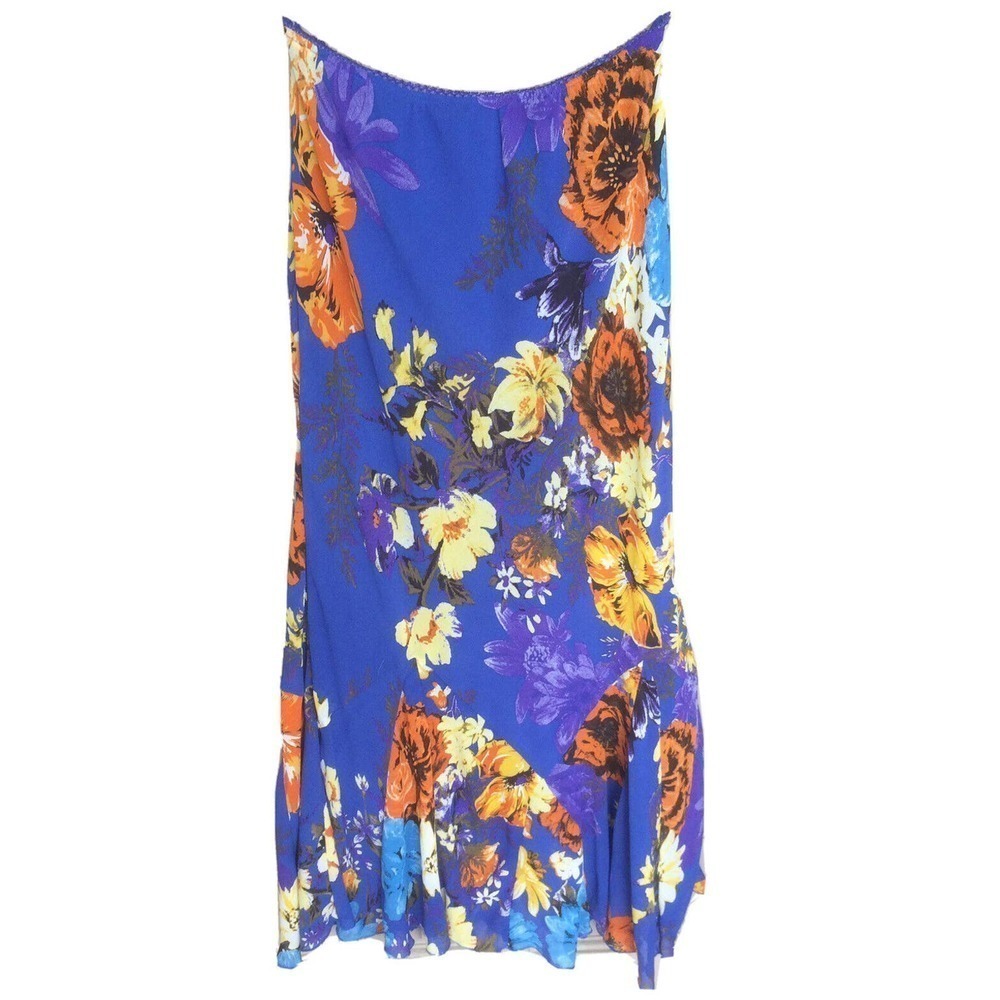 Aruch Skirt SzL Silky W Flounce Bottom Elastic Waist Pre-Owned